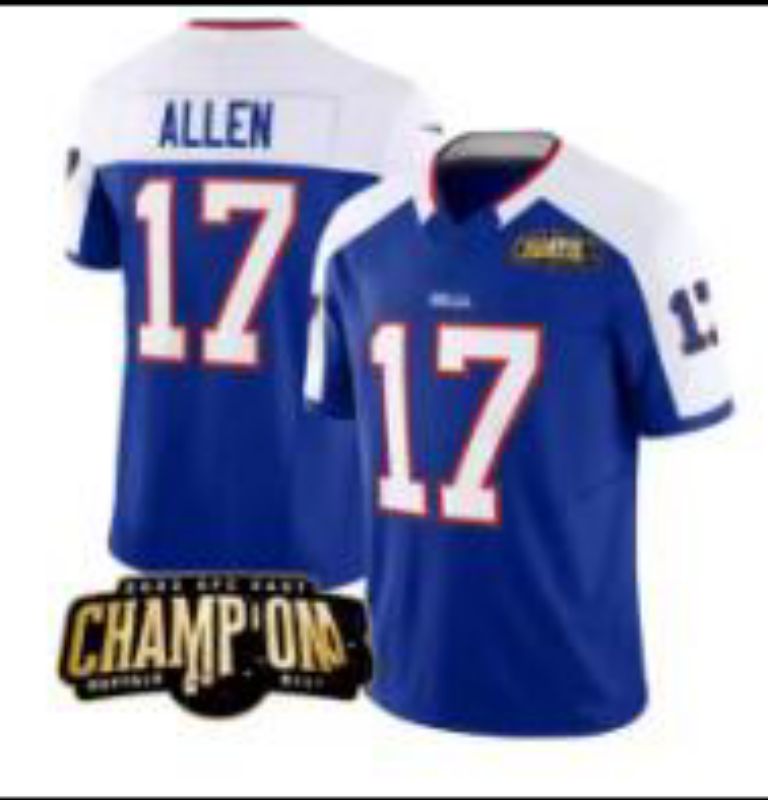 Men Buffalo Bills #17 Allen blue Nike 2025 Limited NFL Jersey style 0031